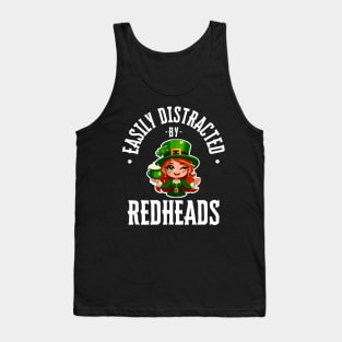 Easily Distracted By Redheads Tank Top